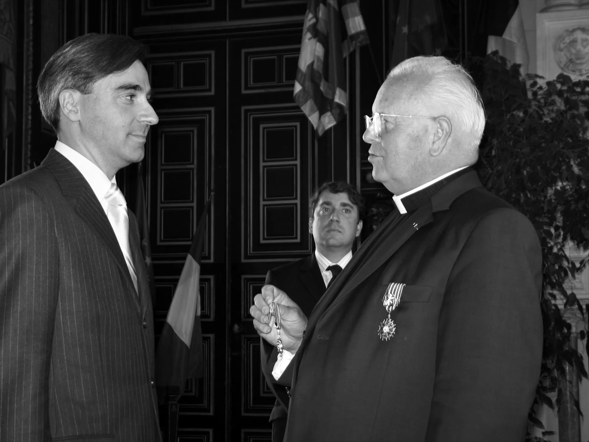 La remise de médaille