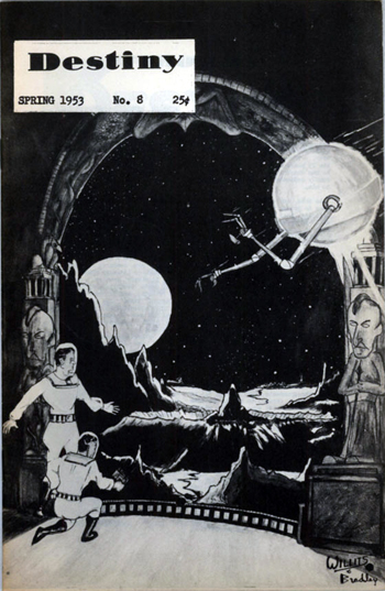  "Destiny" #8 1953, fanzine de Malcolm Willits, découvreur de Carl Barks, créateur "anonyme" de Picsou