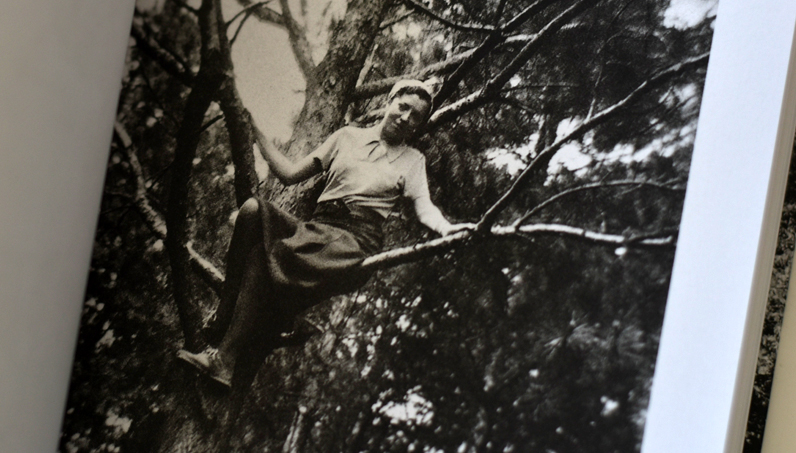 Une fille dans un arbre