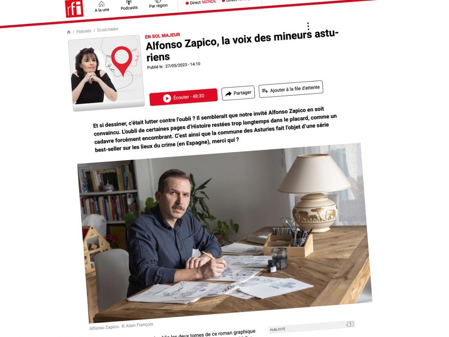 Alfonso Zapico sur RFI