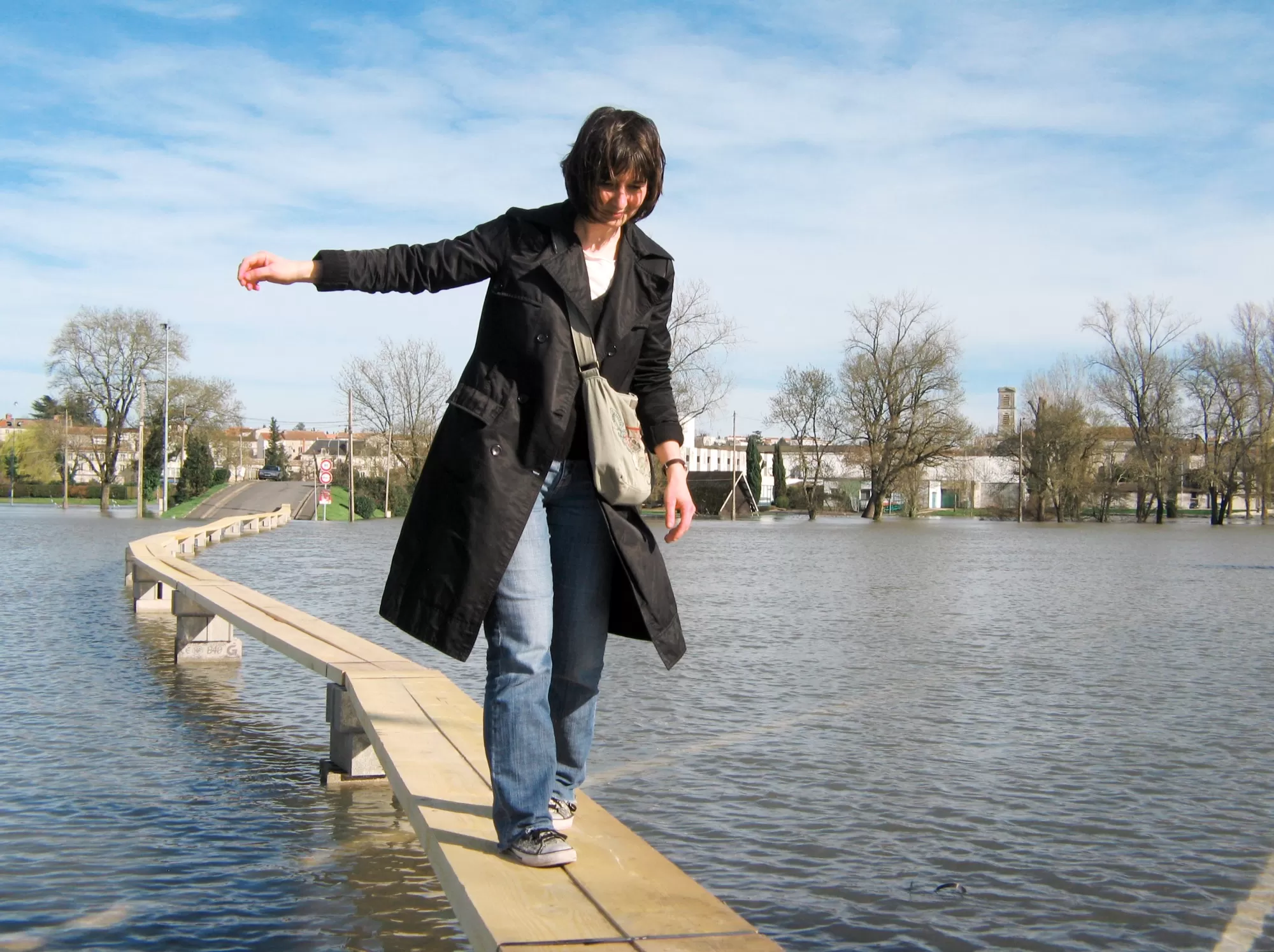 Céline Guichard surmonte la crue