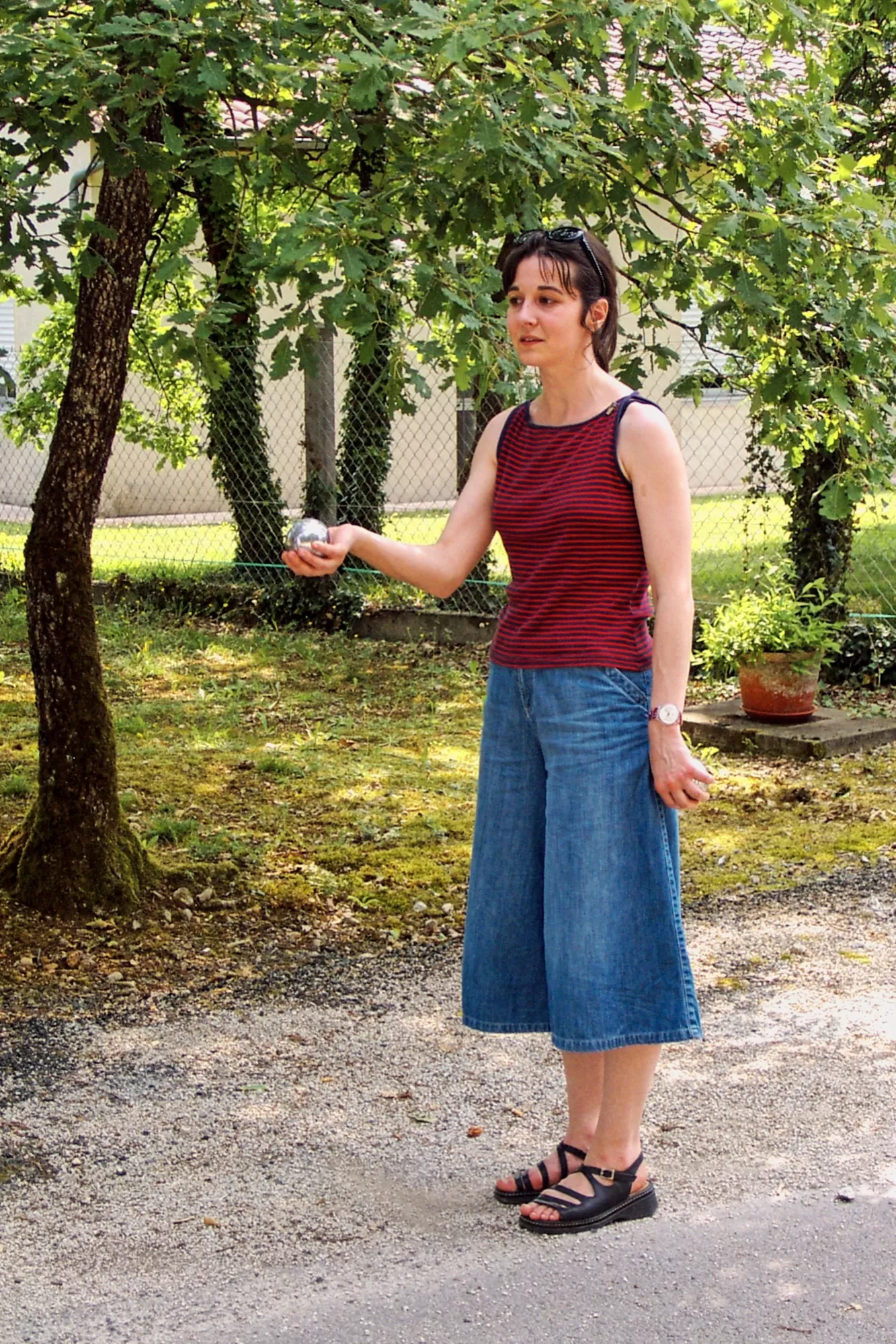 Céline Guichard et la pétanque