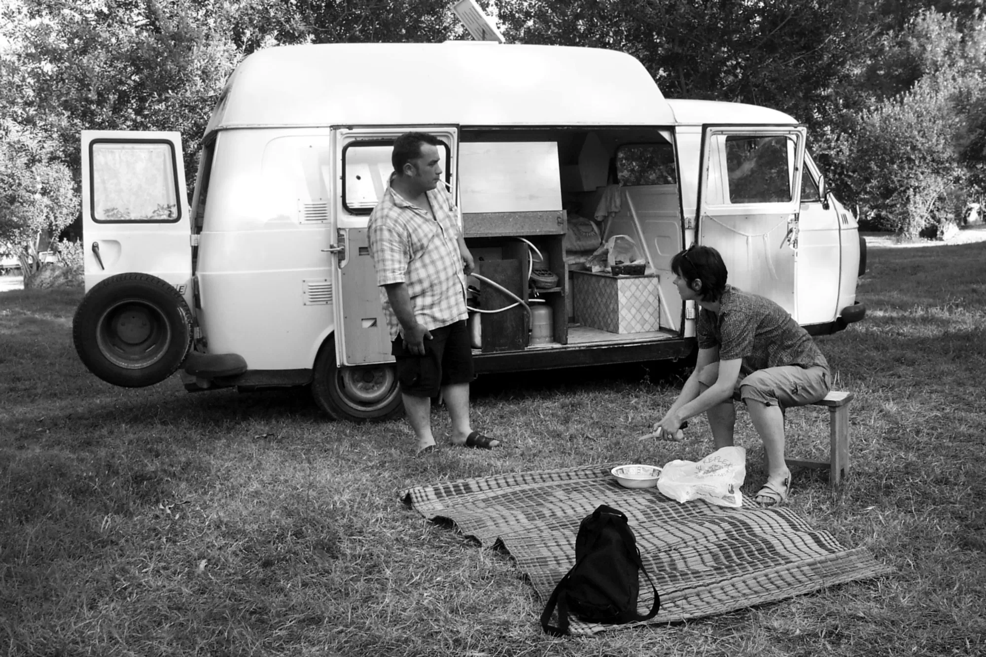 Jack au camping, visite