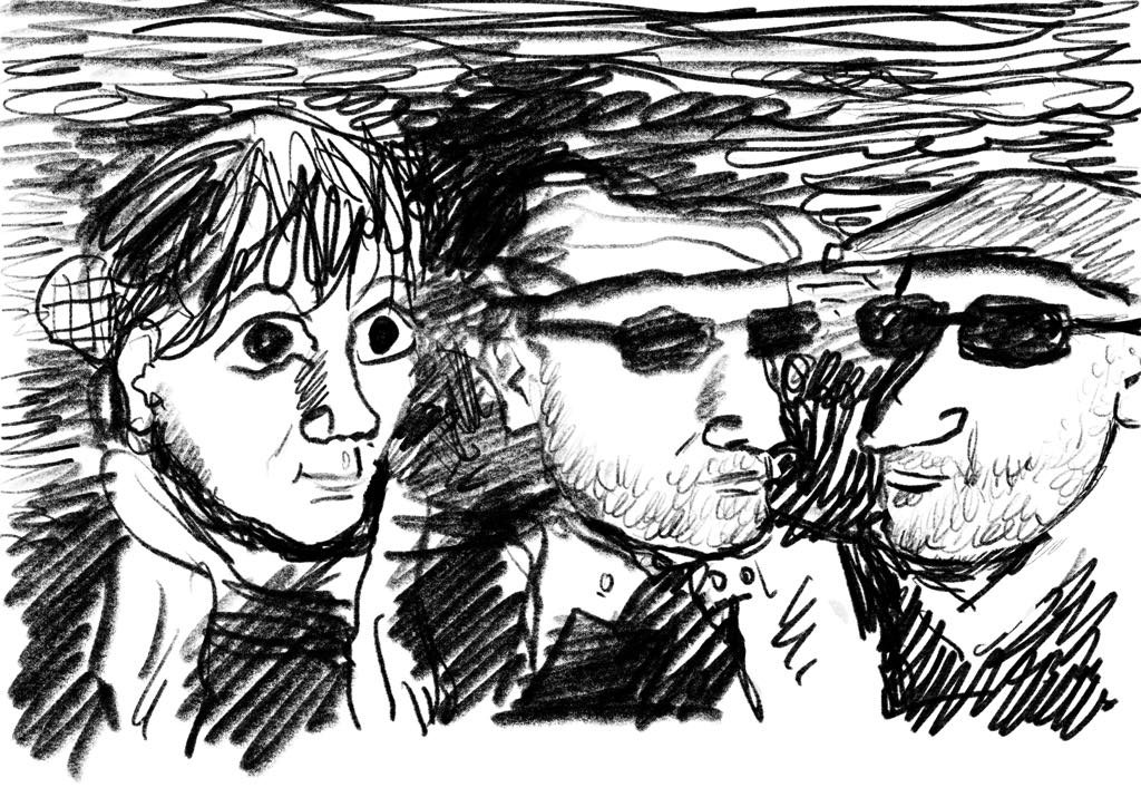 Céline Guichard, Alain François, Elric Dufau dessinés par Miroslav Sekulić-Struja